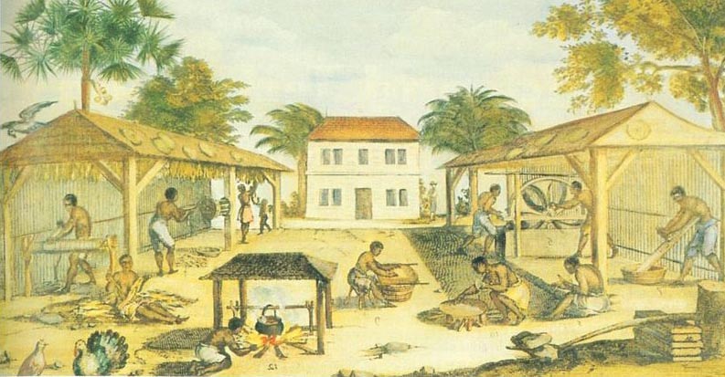 unknow artist Slaves working in 17th-century Virginia